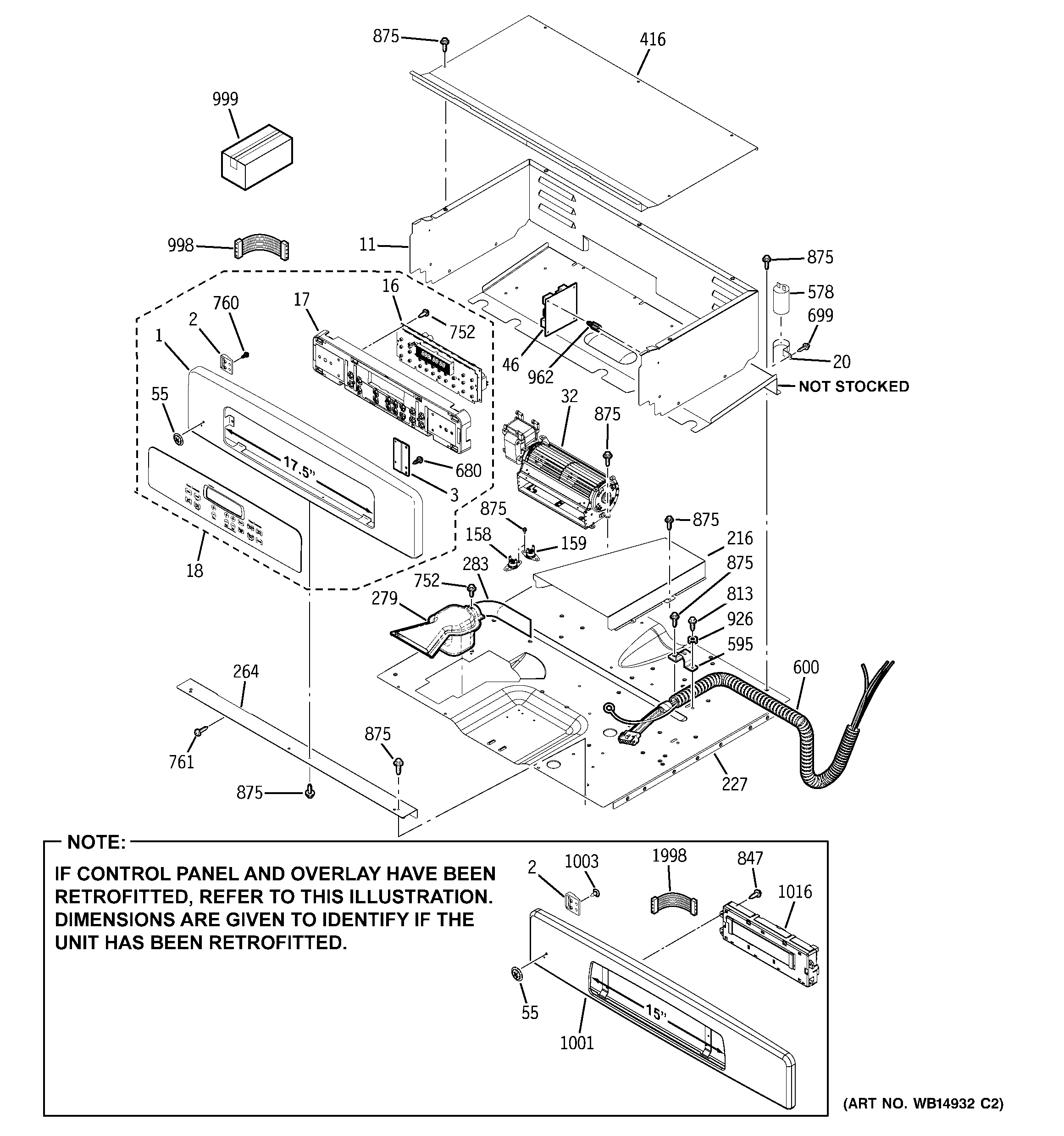 GE JKP75WM2WW control panel diagram
