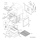 GE JKP75WM2WW lower oven diagram