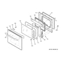 GE JKP75WM2WW door diagram