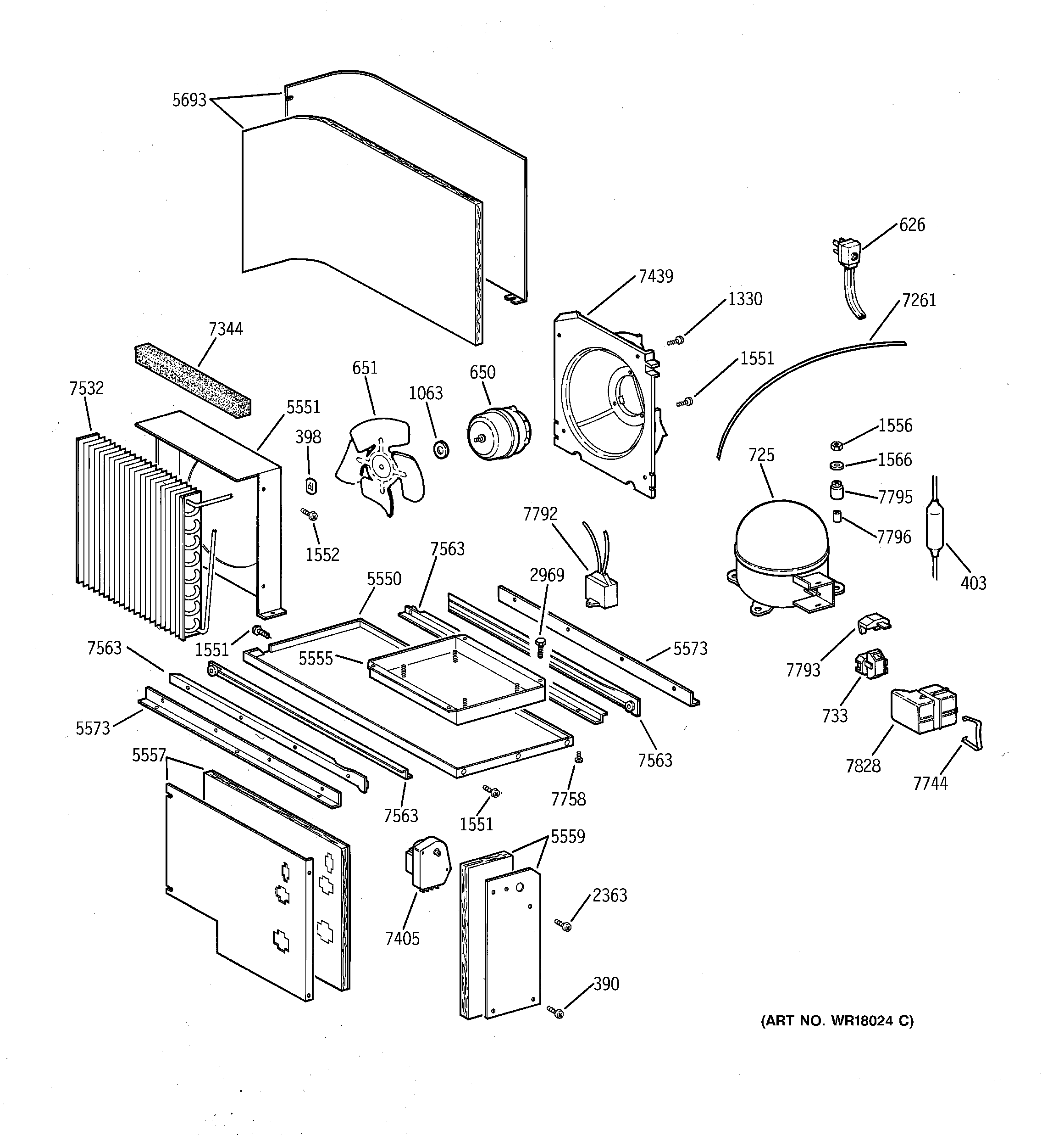GE ZISW36DRC unit parts diagram