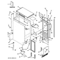 GE ZDIS150WSSC cabinet, liner & door parts diagram