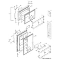 GE GTH18DBRCLWW doors diagram