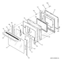 GE JCBP70DM2WW door diagram