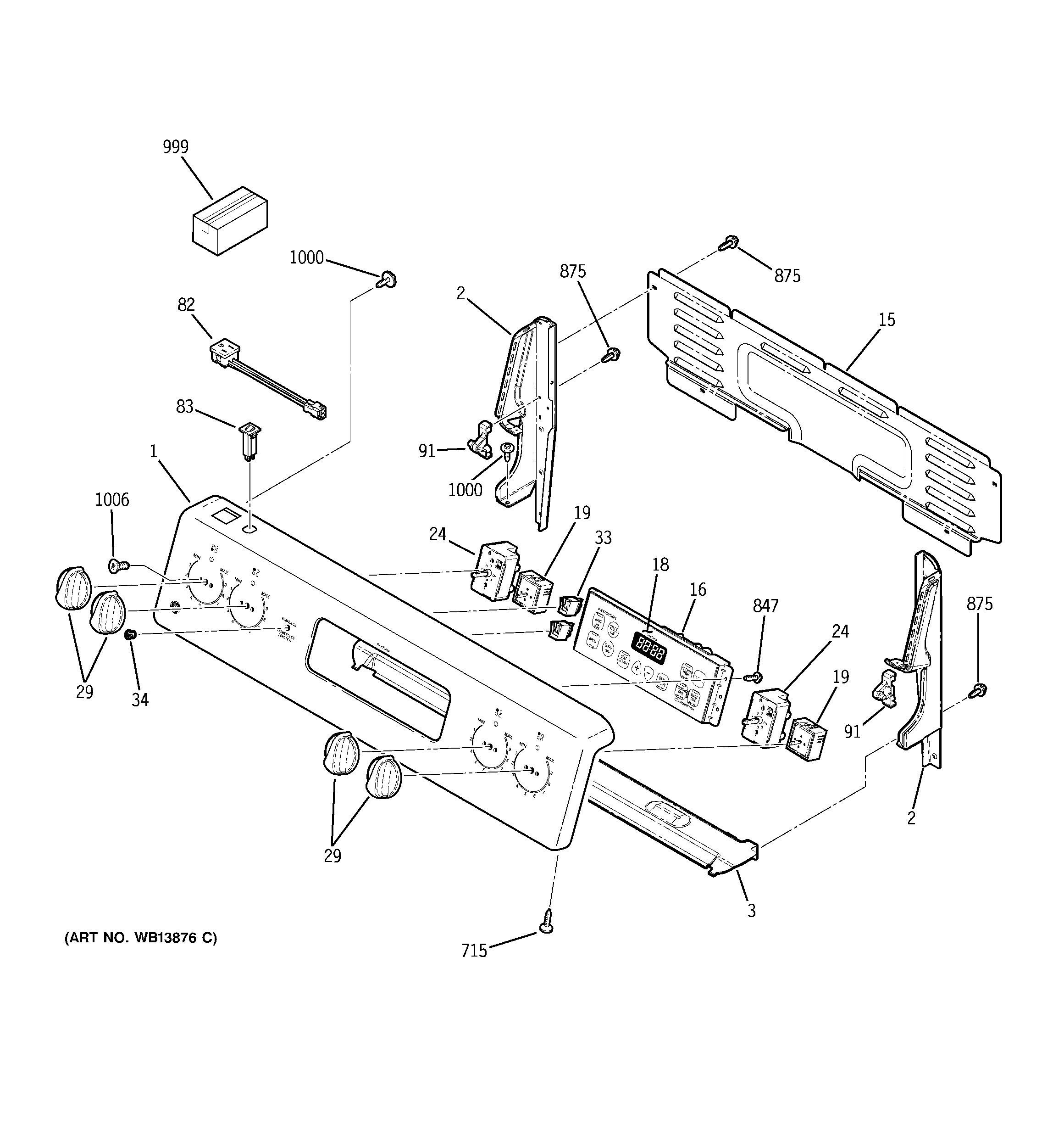 GE JCBP79SM2SS control panel diagram