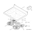 GE JCBP85SM2SS cooktop diagram