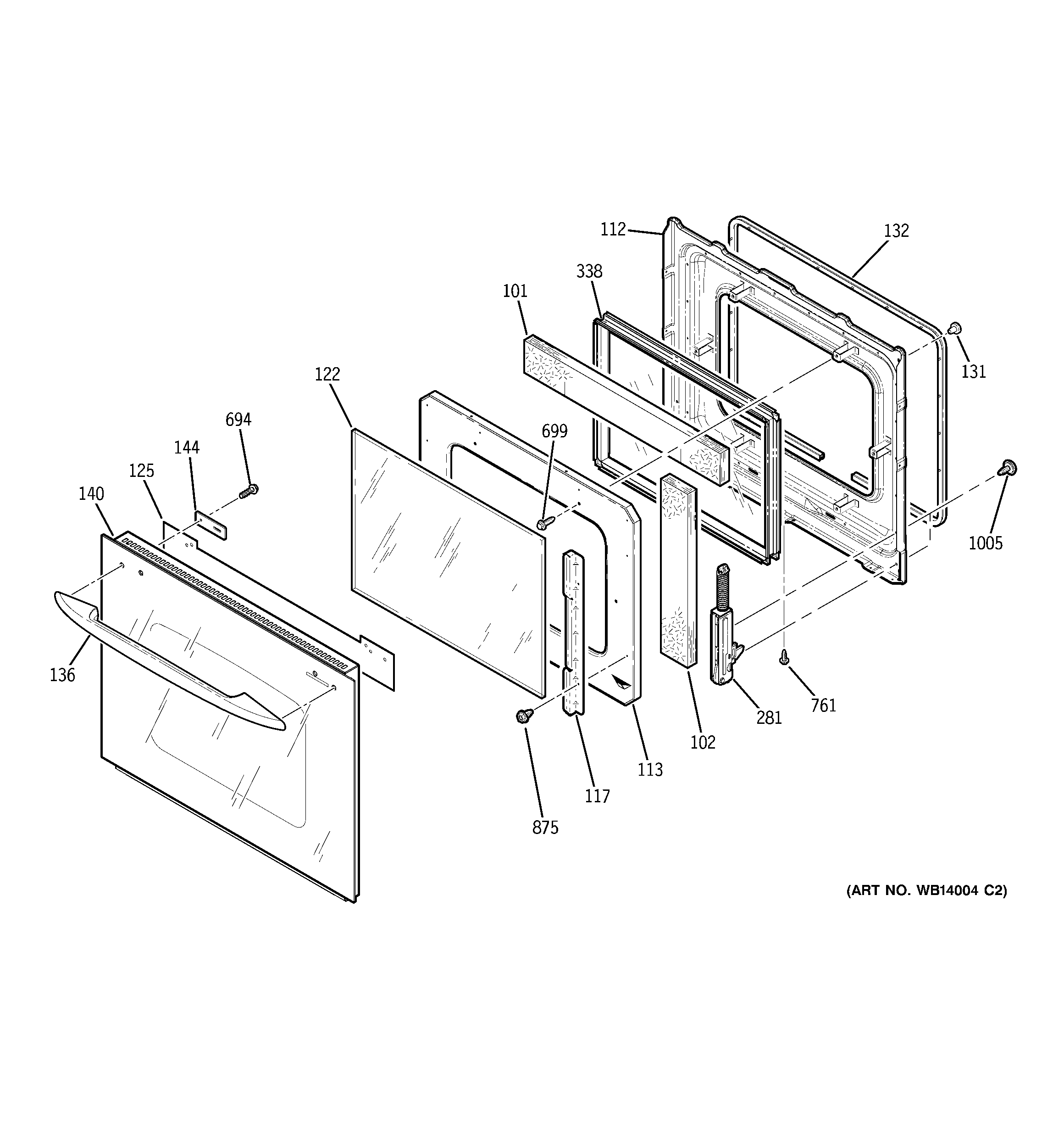 GE JCKP30WM1WW door diagram