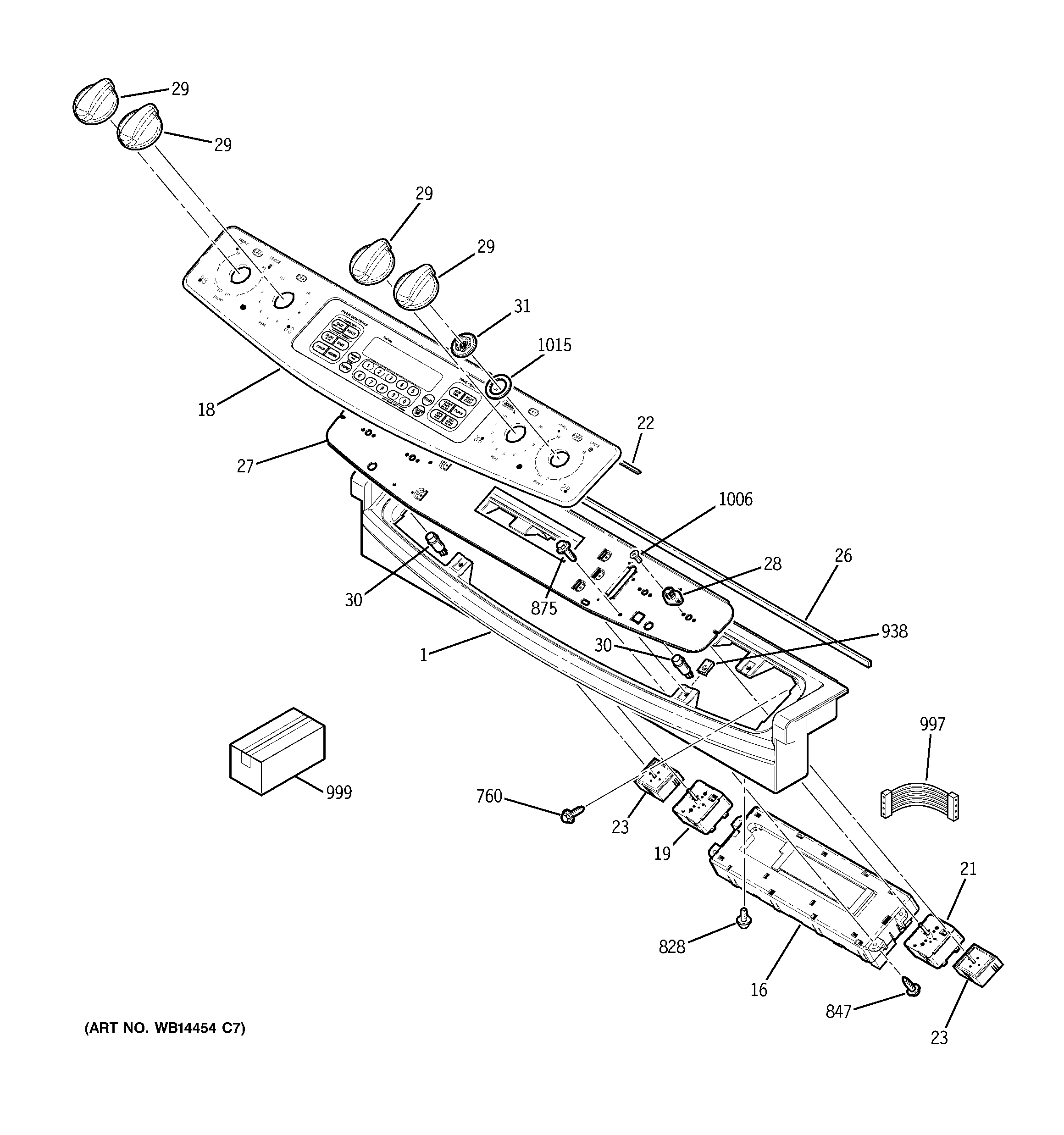 GE JCSP46DP1WW control panel diagram