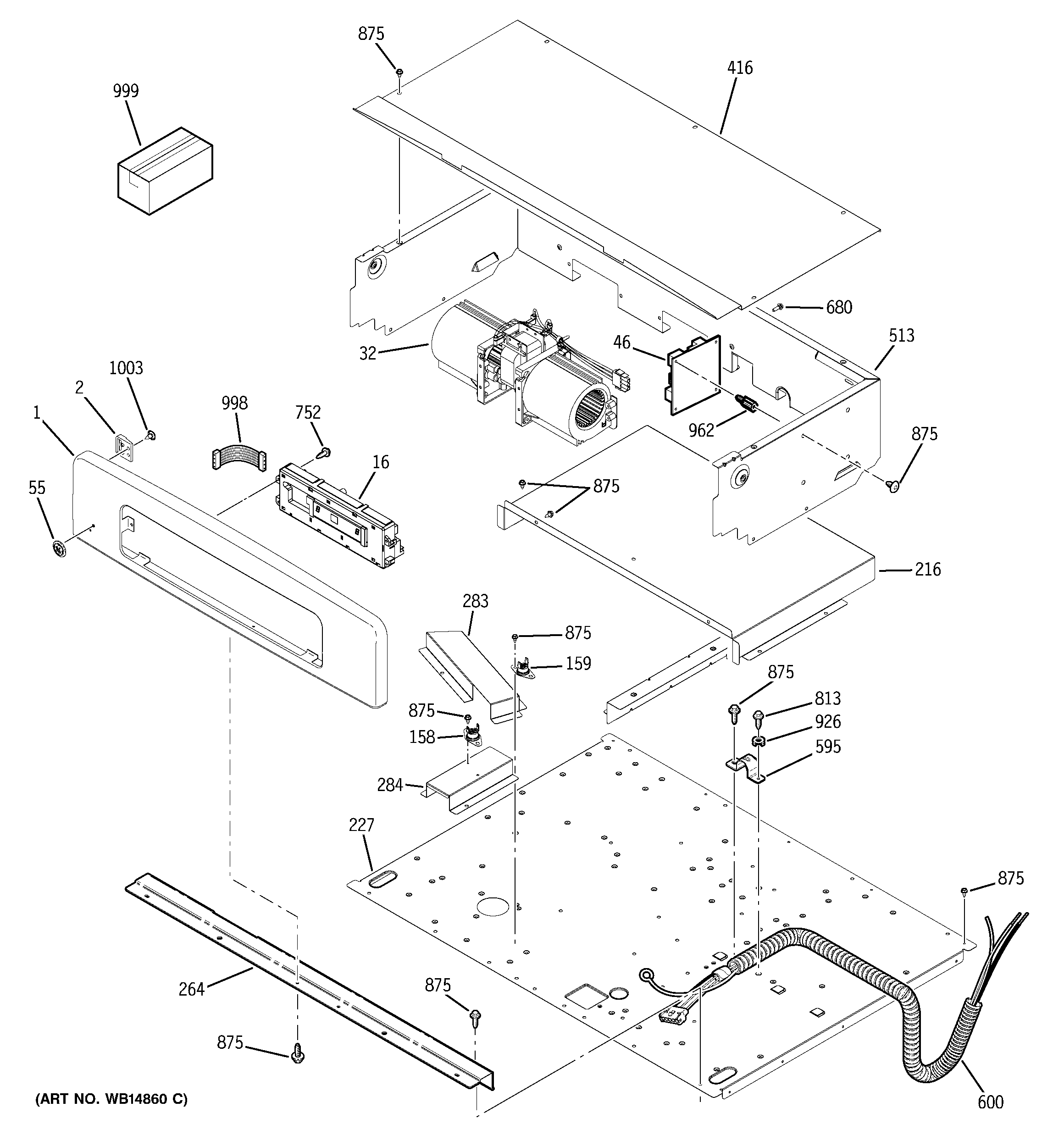 GE JTP75SP1SS control panel diagram