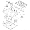 GE PGS908SEP1SS cooktop diagram