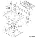 GE PGS975SEP1SS cooktop diagram