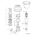 GE GFC701F-01 disposer parts diagram