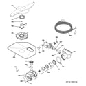 GE GLD4464R00SS motor-pump mechanism diagram