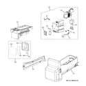 GE PFSS6SKXDSS ice maker & dispenser diagram