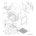GE JKP35WM2WW lower oven diagram
