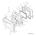 GE JB740SP3SS door diagram