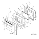 GE JBP72SM3SS door diagram