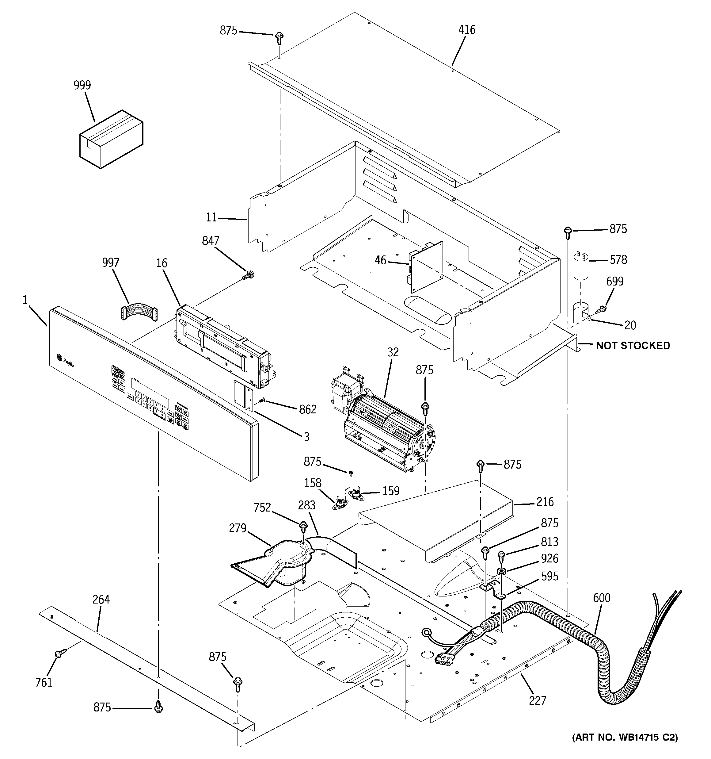 GE PK956SM4SS control panel diagram