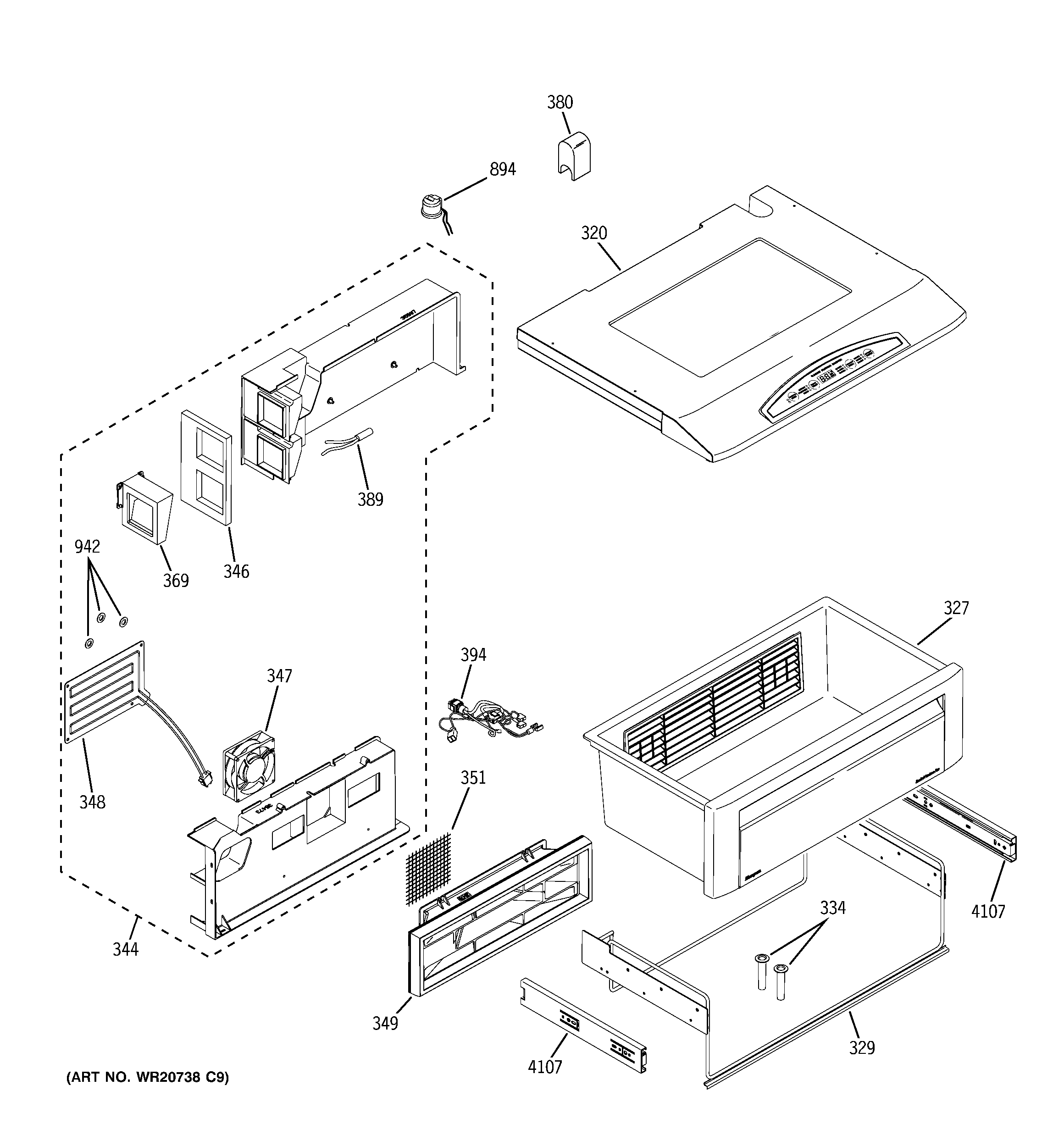 GE ZISP480DTASS quick chill diagram
