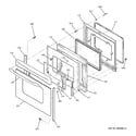 GE JB670SP2SS door diagram