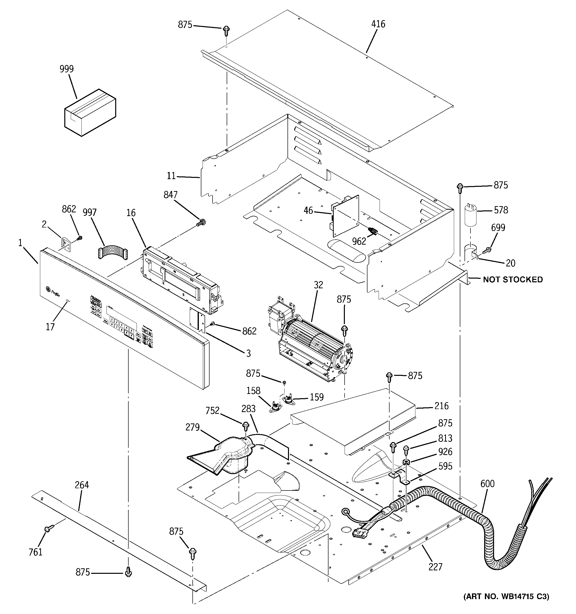 GE PK956SM5SS control panel diagram