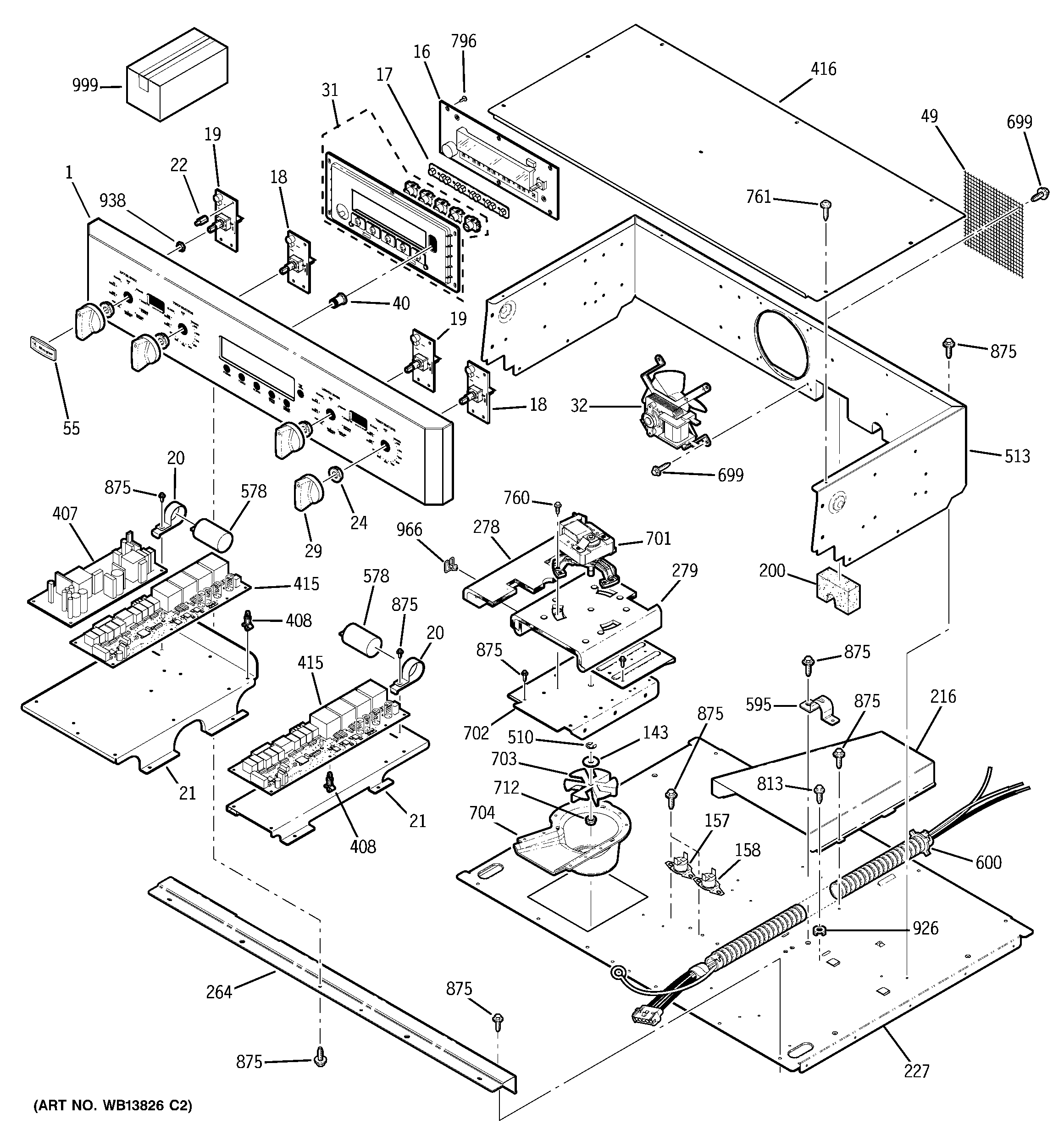 GE ZET2PL1SS control panel diagram