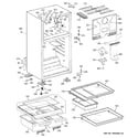 GE GTH17JBX2RBB cabinet diagram