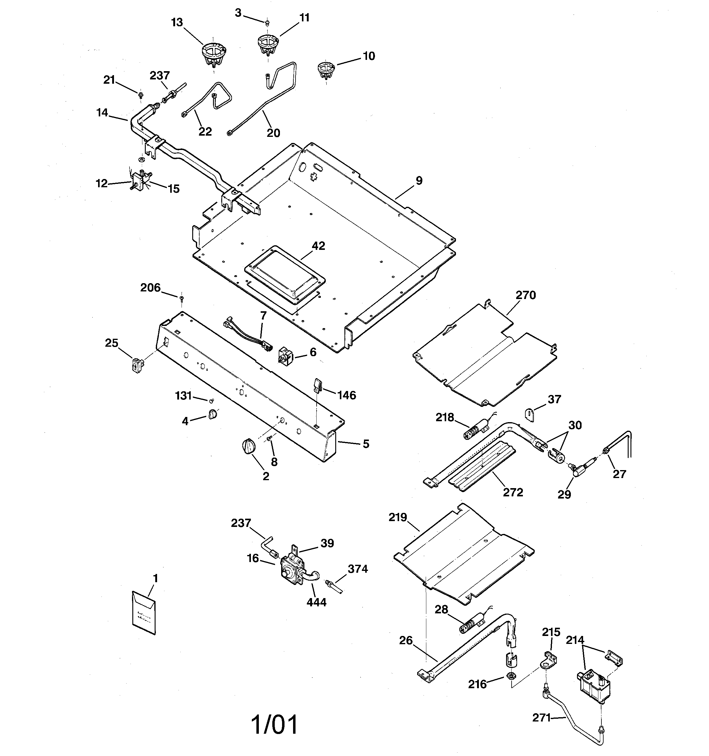 GE JGBP85BEB2BB burner parts diagram