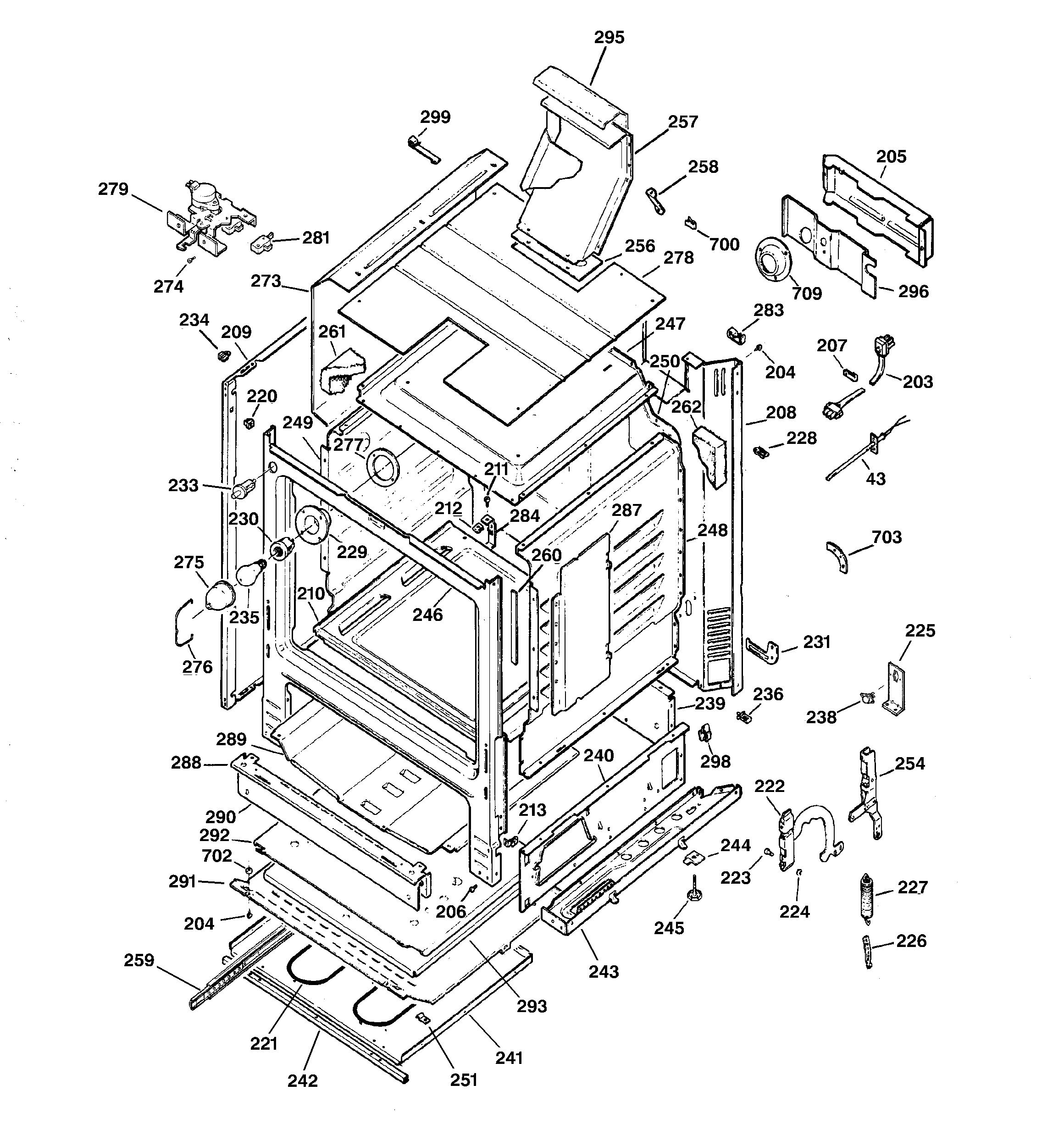 GE JGBP85BEB2BB body parts diagram