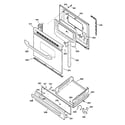 GE JGBC20WEA2WW door & drawer parts diagram