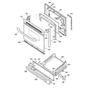 GE JGBS23AEA3AA door & drawer parts diagram