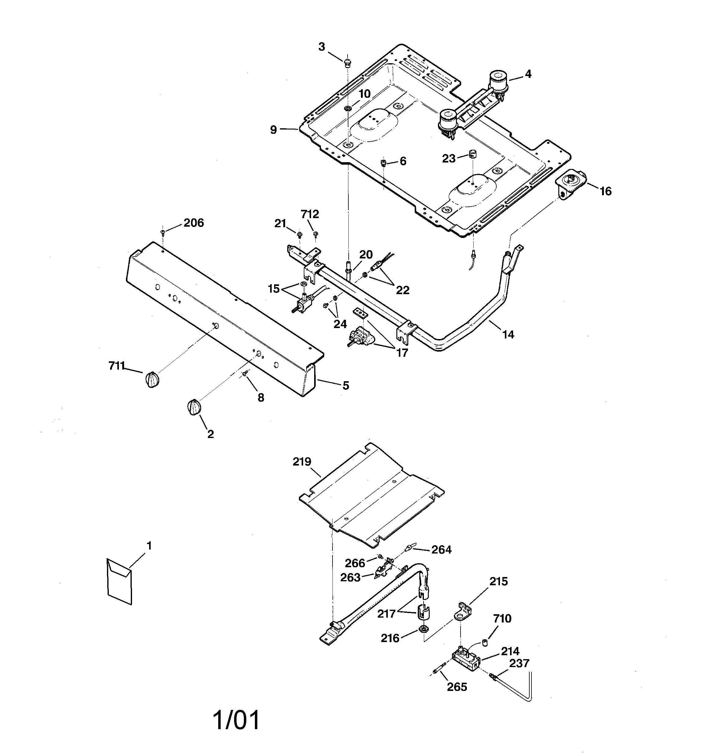 GE JGBS04BPA3WH gas & burner parts diagram