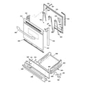 GE JGBS04BPA3WH door & drawer parts diagram