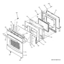 GE PB909SP1SS door diagram