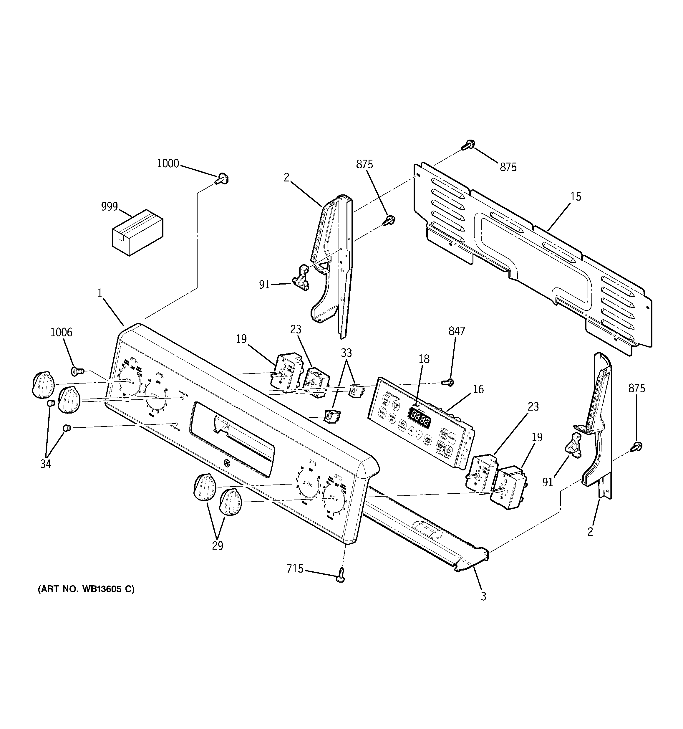 GE JB660MM2GS control panel diagram