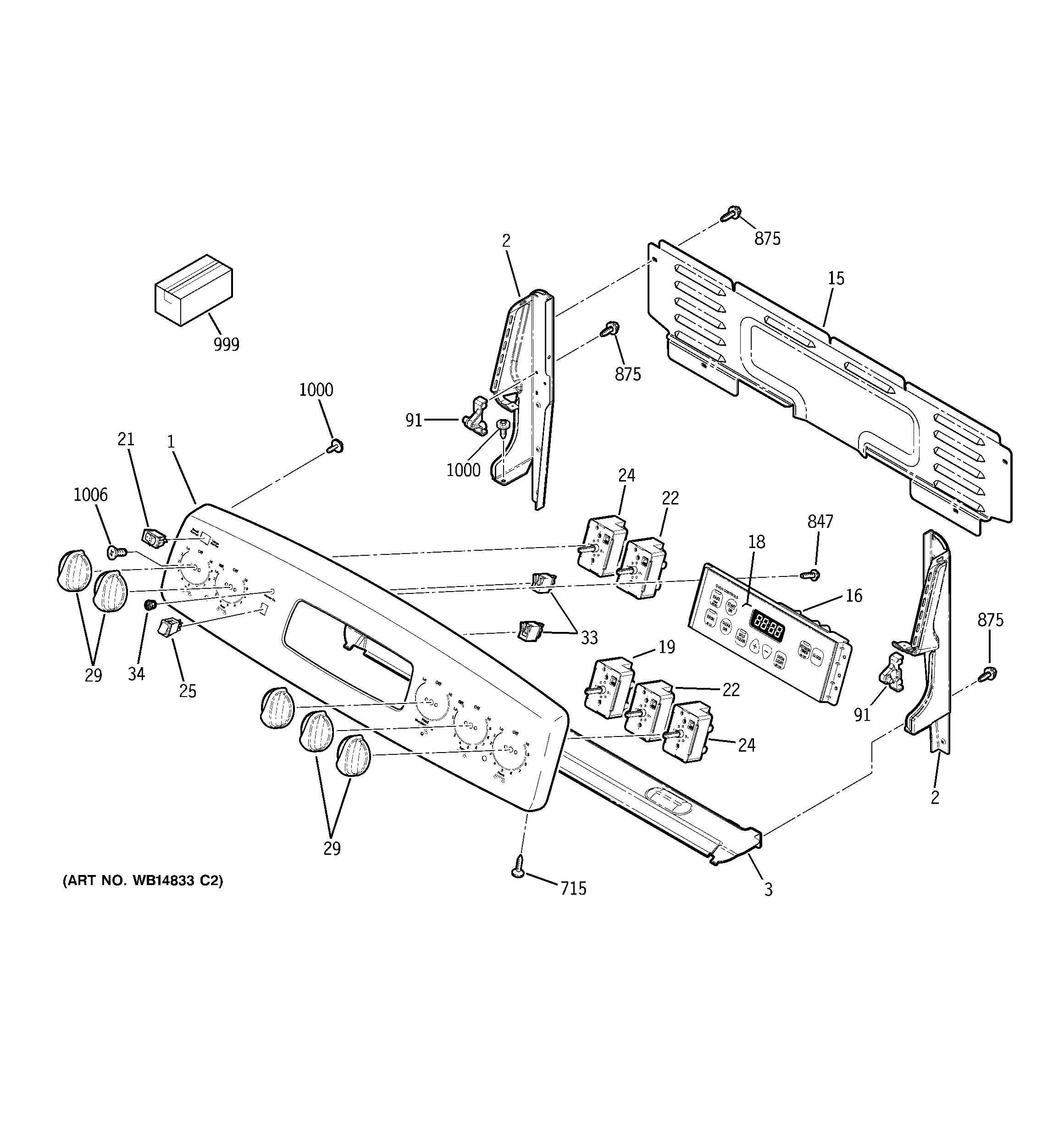 GE JB680SP1SS control panel diagram