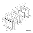 GE JB620GR1SA door diagram