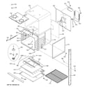 GE PK956DR1CC lower oven diagram