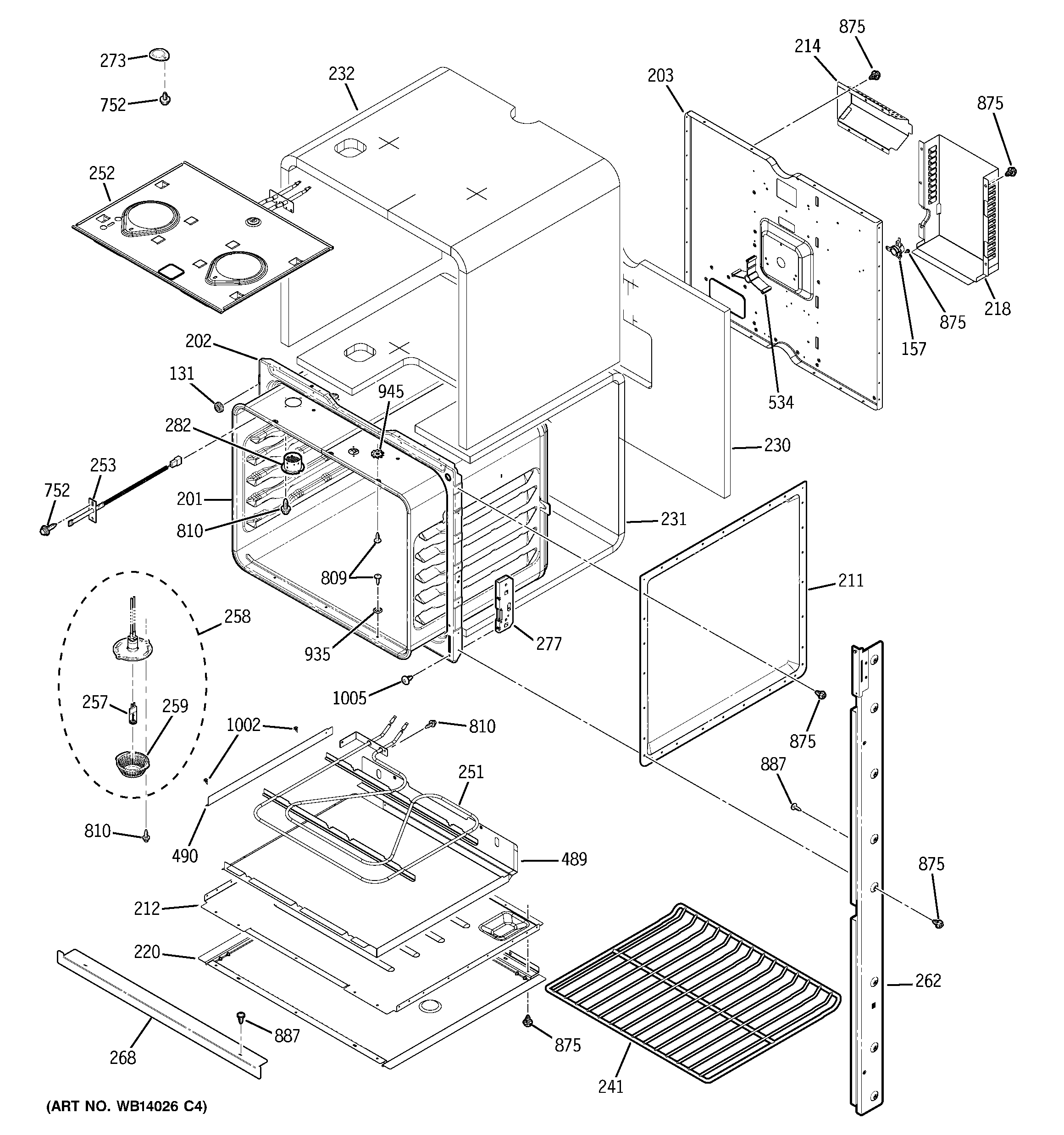 GE PK956SR1SS lower oven diagram