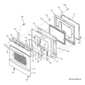 GE PCB909SP2SS door diagram