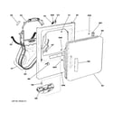 GE GTDX200GM0WW front panel & door diagram