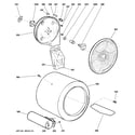 GE GTDX200GM0WW drum diagram