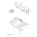 GE JGBS07PEA3WW cooktop diagram