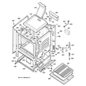 GE JGBS07PEA3WW body parts diagram