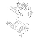 GE JGBS17PEA2WH cooktop diagram