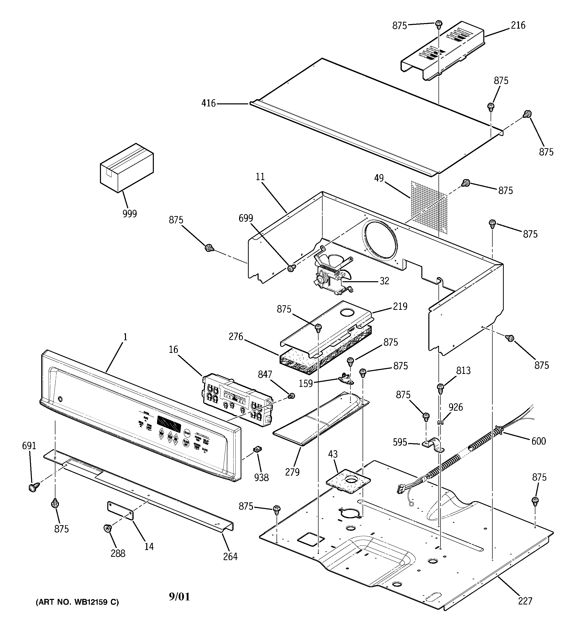 GE JKS05BD1BB control panel diagram