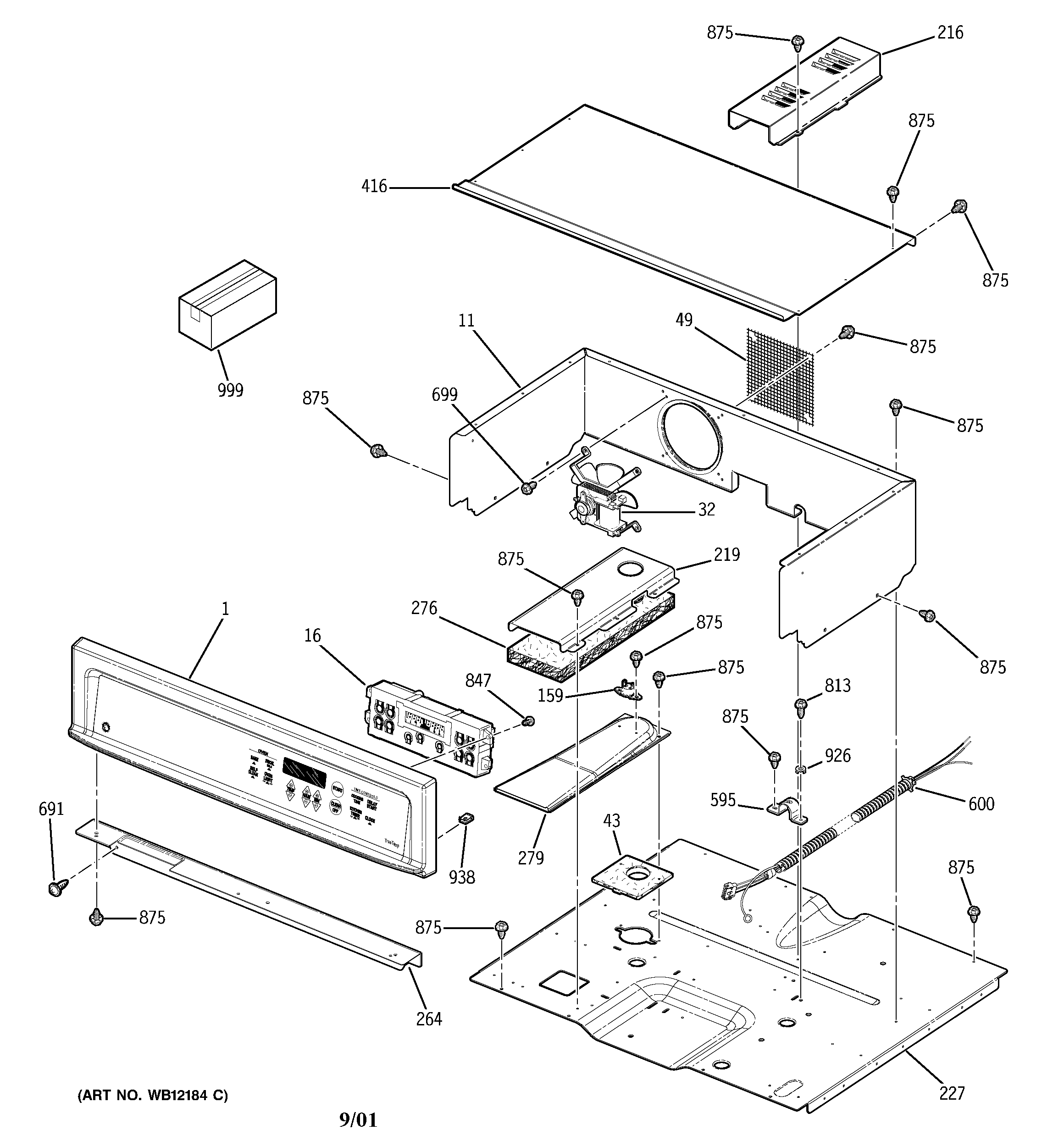 GE JCKP15BD1BB control panel diagram