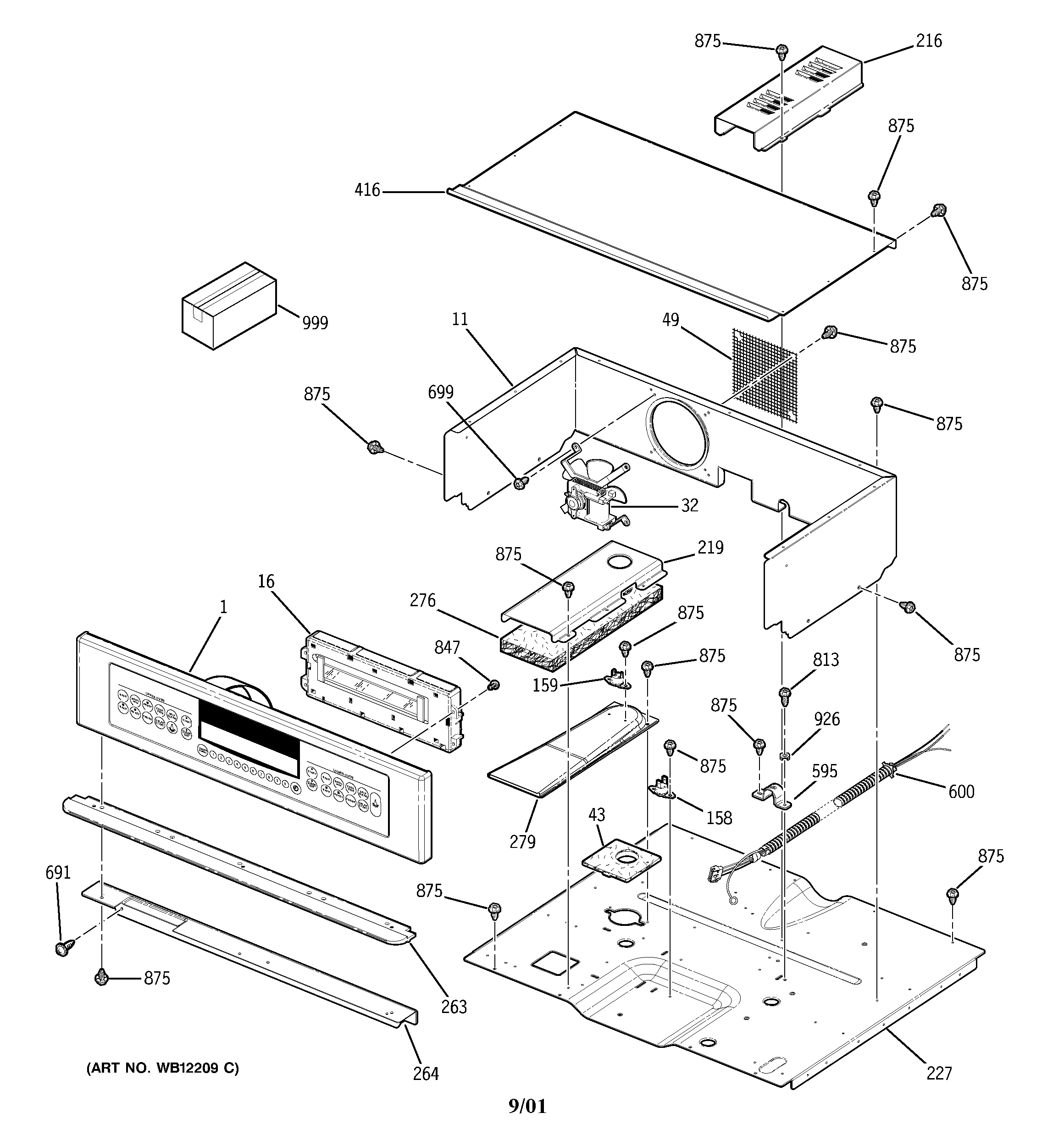 GE ZEK957SD1SS control panel diagram