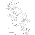 GE JGBP40BEC3AD gas burner parts diagram