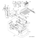 GE PSC23NGMDCC ice maker & dispenser diagram