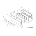 GE PB979DP2BB upper door diagram